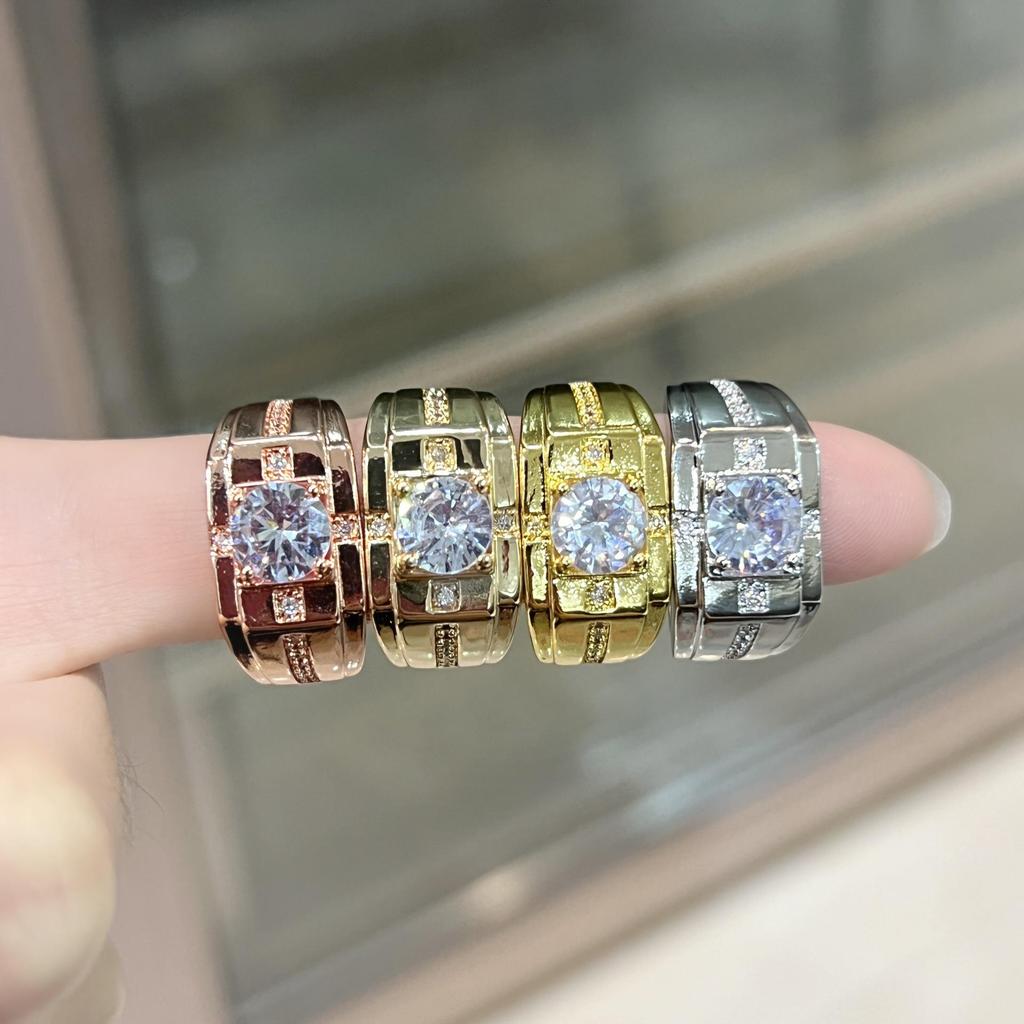 Men’s Fashion Statement Ring - Domineering Diamond Engagement Band