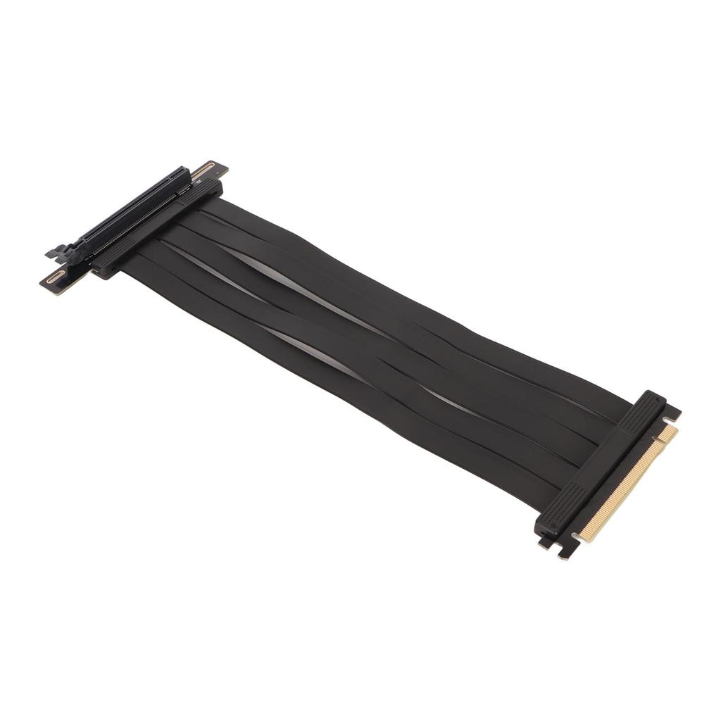 PCIe 4.0 X16 Riser Cable 90 Degree High Speed Single Row 31 Core Graphics Card Extension Cable for
