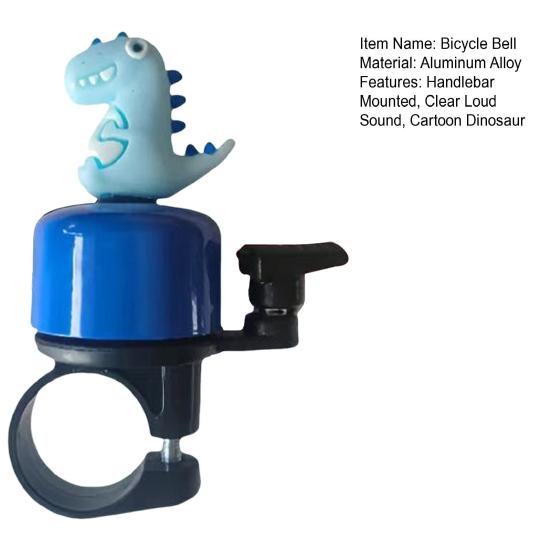 Cartoon Dinosaur Bicycle Handlebar Bell Crisp Loud Sound Lightweight Universal MTB Road