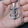 Accessoires en Acier Inoxydable Collier Bijoux Homme Pendentif Marine Pendentif Ancre en Acier Titane