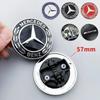 CQO1 1 Piece of 57mm Car Front Hood Badge, Engine Hood, Car Parts Badge Modification Suitable for Mercedes Benz W204 W211 W205 W212