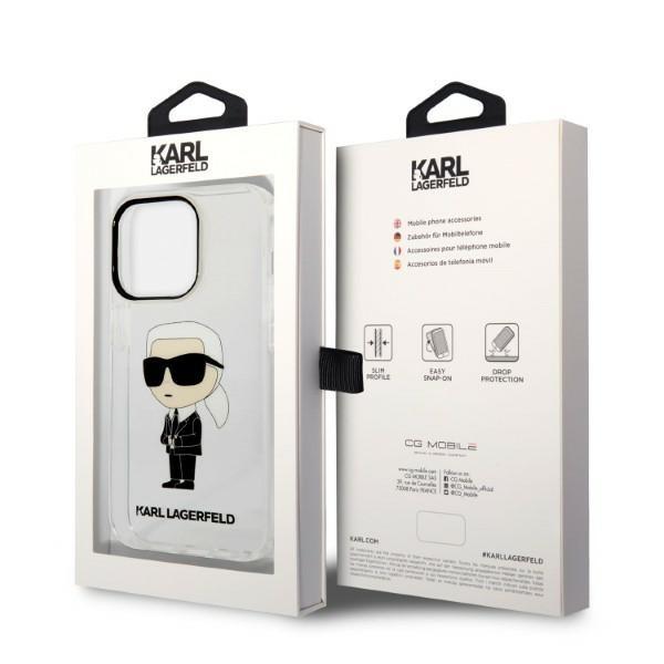 Etui Do iPhone 14 Pro Karl Lagerfeld Ikonik Transparentne