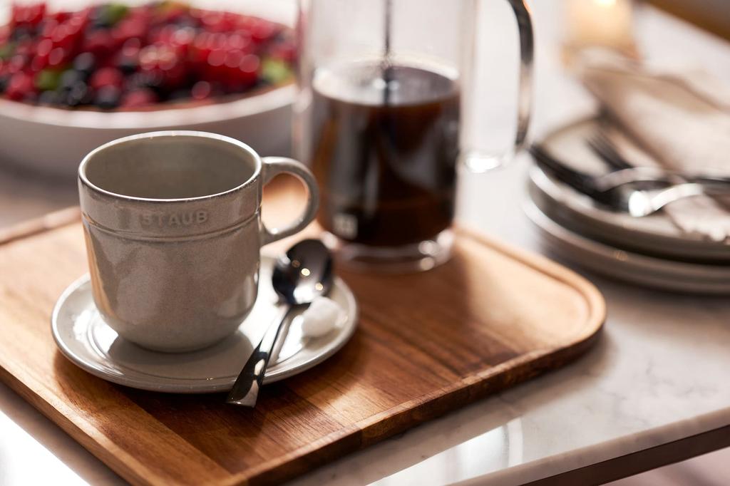 Staub 350 ml große Keramiktasse aus mikrowellengeeigneter japanischer Keramik „Mug Campagne“ [Autorisiertes Produkt] 40508-034