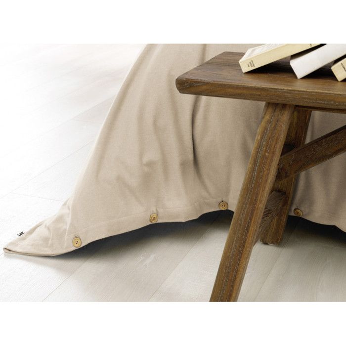 "Candice" Duvet Cover All Sizes Cotton Flannel - 140x200 - Candice Sand