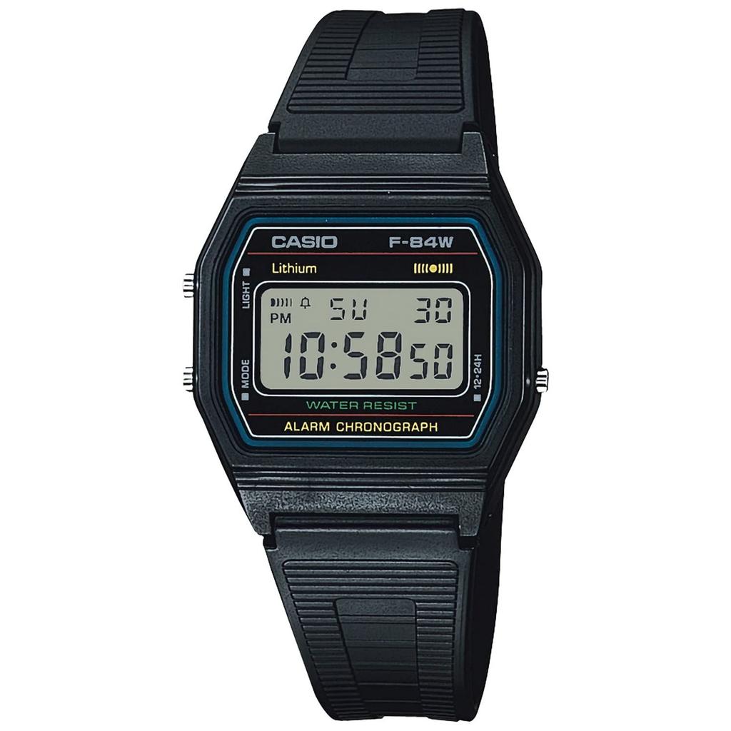 Casio wristwatch Collection F-84W-1QJH mens black
