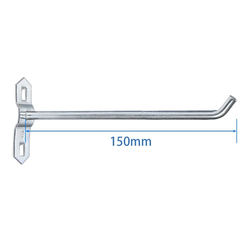 1Pcs Storage Rack Hole Board Hook Hammer/Pliers Hardware Tool Oblique Hanger Steel Wall Mount Pegboard Hook for Shop Good Shelf