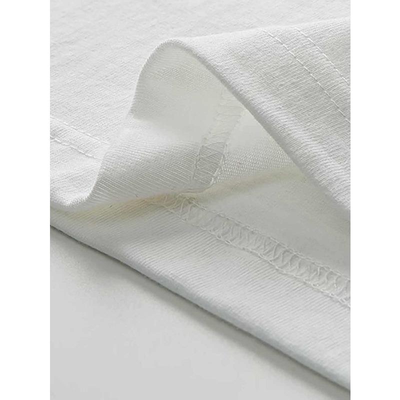 Camiseta Redonda Blanca para Hombre con Gráfico de Palmera de Miami Beach, Ideal para Actividades de Verano y Streetwear Hip-Hop, con Diseños Estampados de Moda