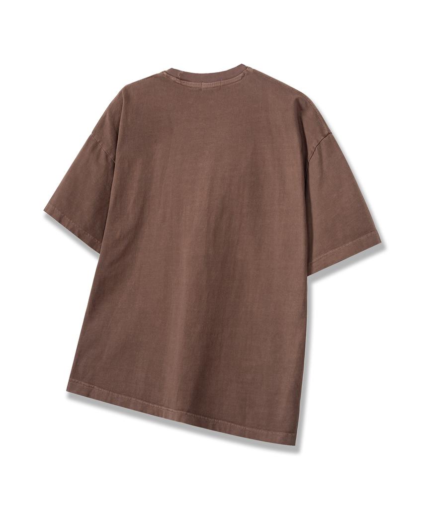 Descheuis Everyday Pigment Crop Short Sleeve Tee Brown