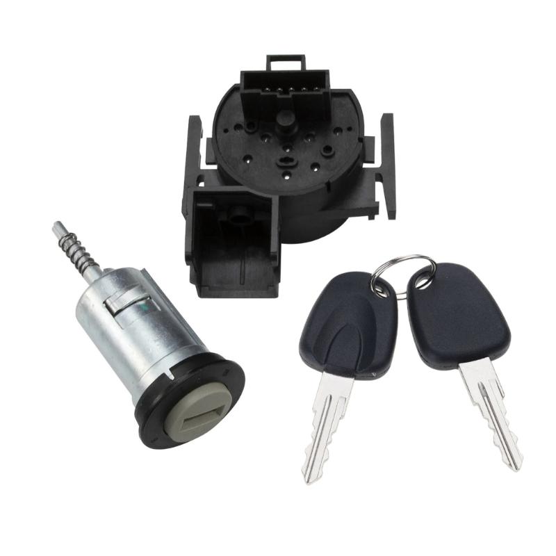 Car Ignition Switch Lock Cylinder Replacement Lock Cylinder with 2 Keys for Meriva A Auto Accessories 0914861 90511999