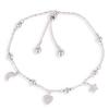 [Q2874] - Bracelet Argent 'Pimprenelle' blanc argenté (rhodié) - 6 mm