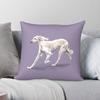 The Saluki Dog Pillowcase Polyester Linen Velvet Pattern Zip Decor Throw Pillow Case Room Cushion Cover 45X45
