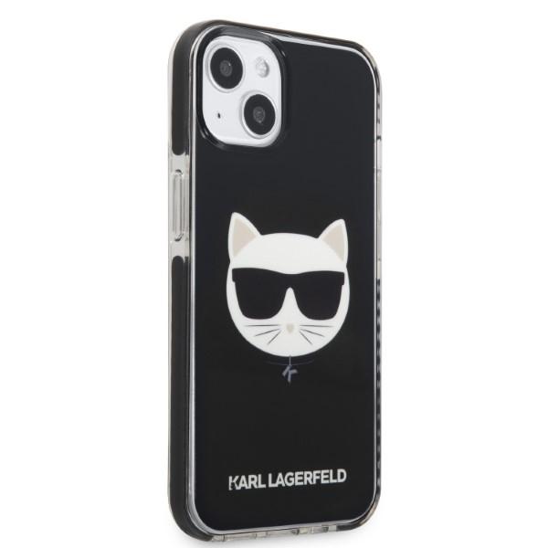 Etui do iPhone 13 mini Karl Lagerfeld Choupette Head Czarne