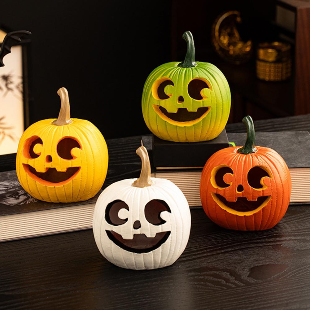 Pumpkin Figurine Halloween Decoration Halloween Dining Table Decor Spooky Pumpkin Figurine Handmade for Farmhouse for Home