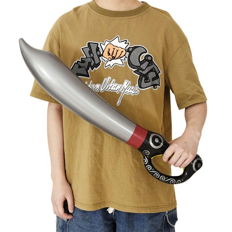 5 Piezas Espada Inflable para Fiesta Pirata Niños Fiesta de Cumpleaños Temática Pirata Decoración Recuerdos Regalo Juguete Halloween Capitán Cosplay Suministros Accesorios