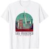 San Francisco California Golden Gate Bridge Souvenir Gift T-Shirt