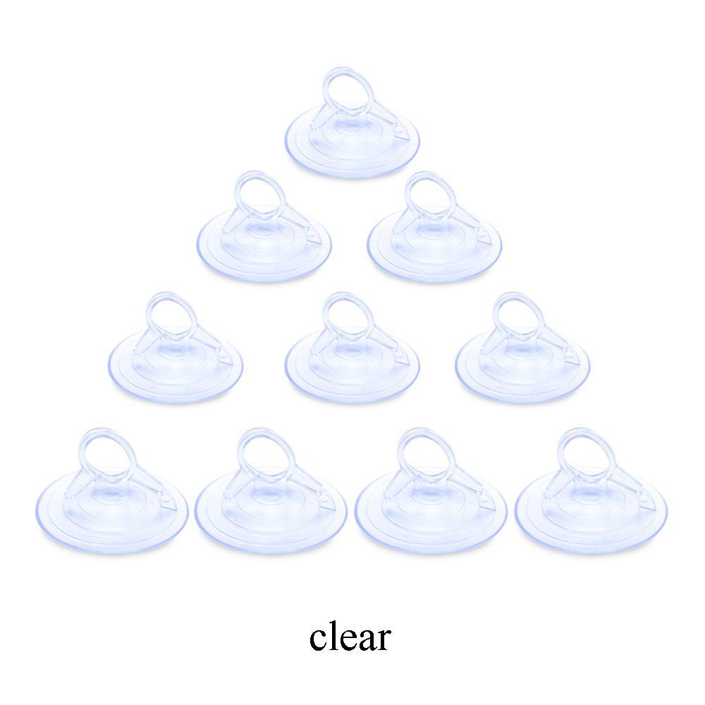 10PCS Clear Bathroom Supplies Kitchen & Home Sucker Hook Suction Cup Wall Hanger