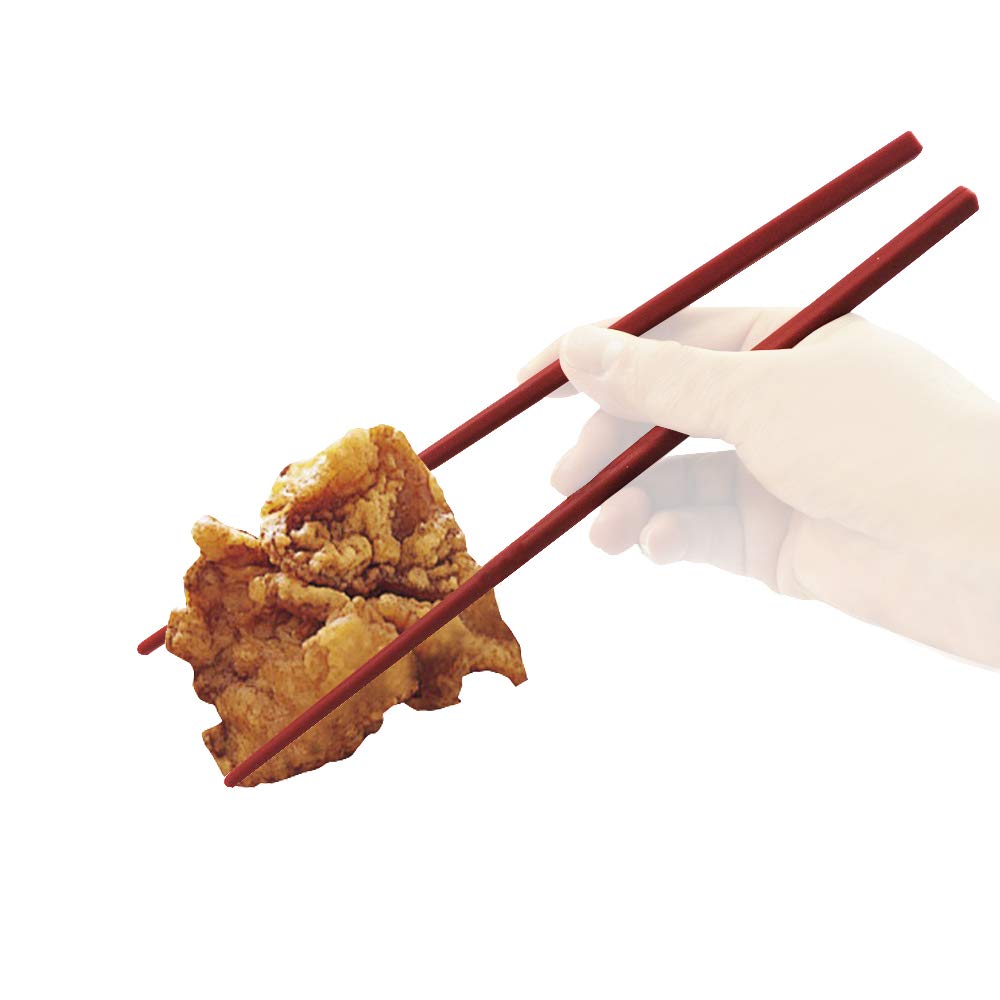 O.e.c. Silicone Cooking Chopsticks (Red)