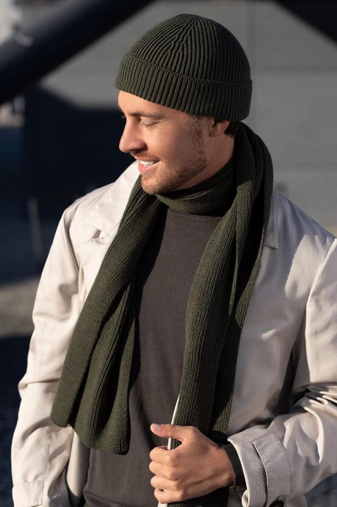Kamea Karol Men' Set (Hat + Scarf), Khaki