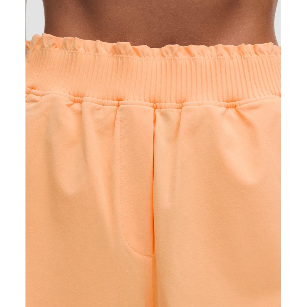 Lullulemon Stretch Woven Ruffle Waist High-Rise Shorts 4Inch Rkml