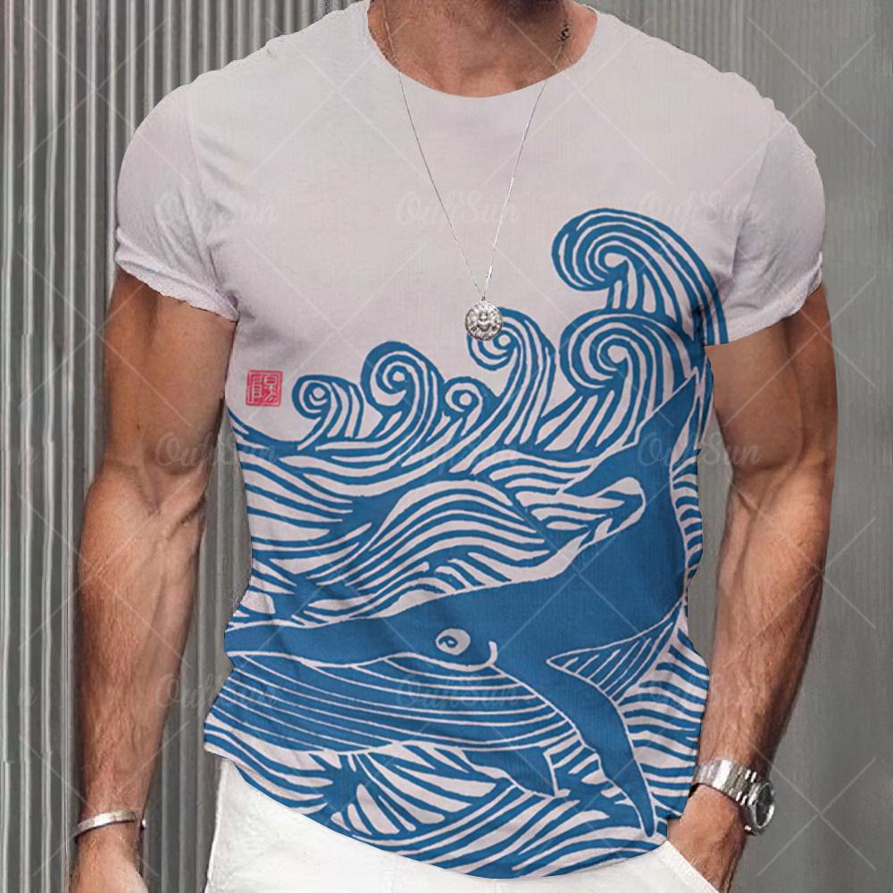 Animal T-Shirts For Men 3d Crow Print Street Designer Short Sleeved Loose Oversized T Shirt Retro Fashion Tops Summer Sweatshirt