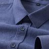 Men's Shirt, Wool Warm Shirt, Long Sleeve,  Middle-aged Commuter Shirt, Spring And Autumn, Business Casual