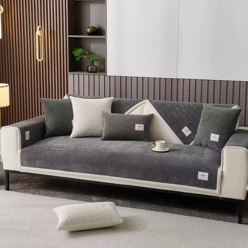 Sofa Cushion Anti Slip Cover Luxury Sofa Throw Versatile Seat Pad For Autumn Winter All Season Use Cozy Sofa Mat