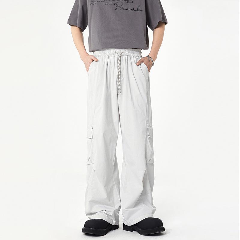 Frühling und Herbst neue lässige Overalls gerade weite Hosen Sport Herren und Damen vielseitige Hosen Herren