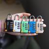 4 Digit Combination Padlock with Resettable Code Metal Shackle Multicolor for Travel Luggage Cabinet Locker