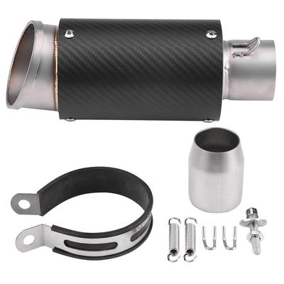 Carbon Fiber Stainless Steel Motorcycle Exhaust Tail Pipe Tip Tailpipe Universal