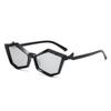 New Halloween Polygonal Glasses Women Y2K Punk Fashion Sunglasses Men Black White Street Photography Trendy Accessories