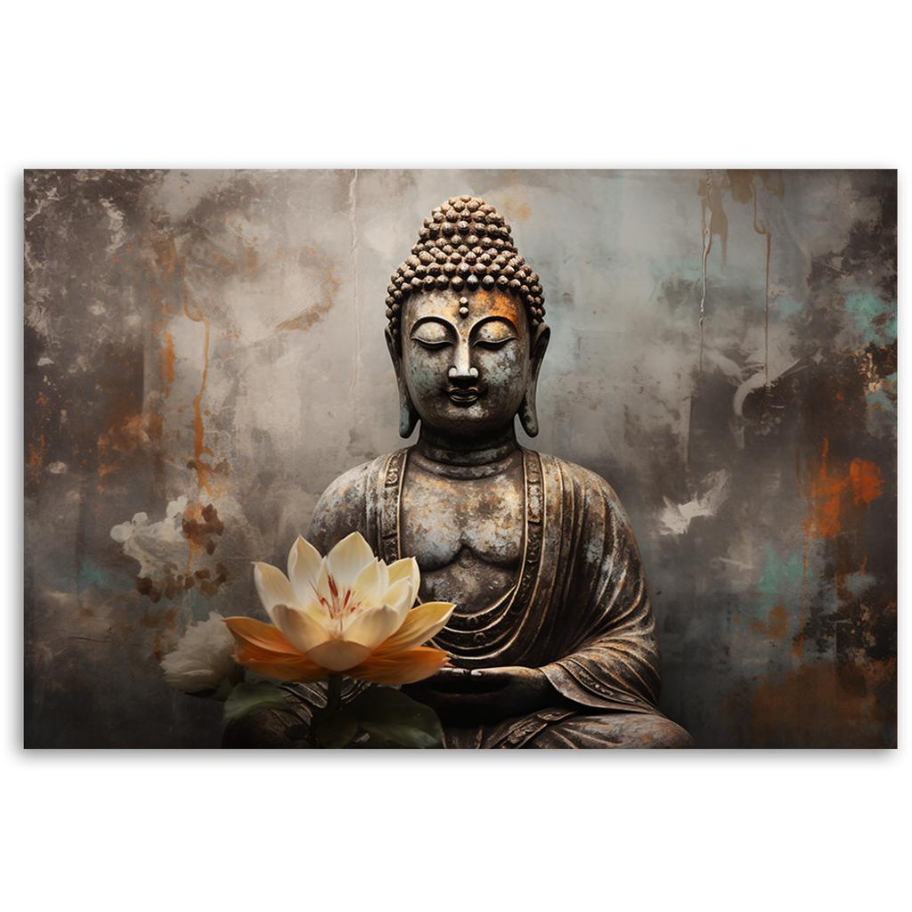 Wallpaper Meditating Buddha Abstract