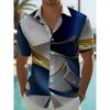 Chemise à Boutons Manches Courtes Homme Mode Rétro Motif Impression 3D Chemise Décontractée Chemise d'Été Vêtements Quotidien Vacances