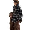 2024 Letter Long Sleeve Shirt Japanese Hong Kong Style Ins Loose Shirt Boys Summer Trendy Versatile Casual Coat
