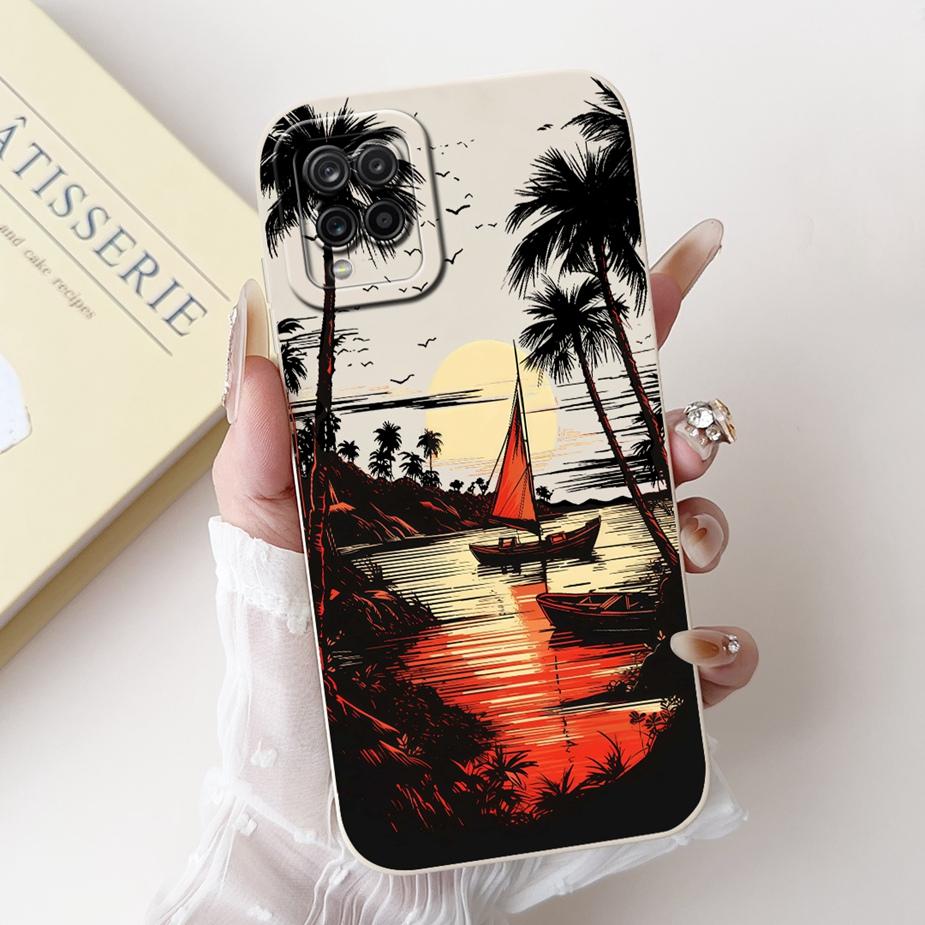 For Samsung Galaxy A22 4G Case Unique Grid Pattern Cover Soft TPU Phone Case For Samsung A22 A 22 Galaxy A42 5G Back Cover Coque