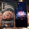 Lotusblumen-Handyhülle für Samsung Galaxy S25 S24 S23 S22 S20 S21 FE Ultra S10 S10E S9 Plus 5G Weiche TPU-Hüllen Cover Capas Taschen