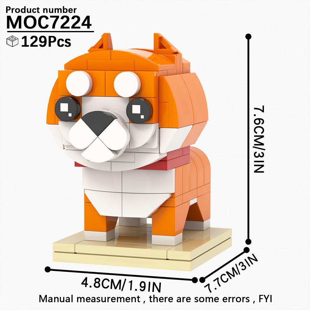 MOOXI Tier-Serie MOC Baustein Panda Tiger Katze BrickHeaded Ser Modell Erwachsene Baustein Kinder Lernspielzeug Für Kinder Geschenk