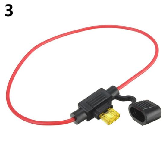 Car Auto 10A 15A 20A 30A Medium Size Waterproof Standard Blade Type Fuse Holder