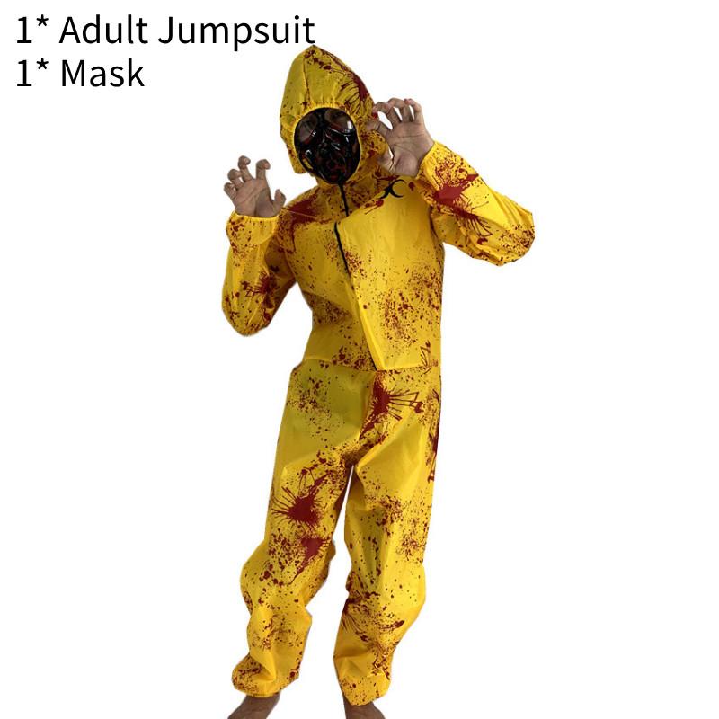 Trendy Zombie Crisis Biohazard Costume For Adults And Children With Masks Included