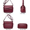 Summer New Soft Leather Luxury Women Handbag Crossbody Bag Ladies Fashion All-match Large-capacity One-shoulder Messenger Bag