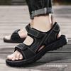 Men's Sandals Summer Soft-soled Breathable Beach Shoes Sports Wear Non-slip Junior High School Sandals
