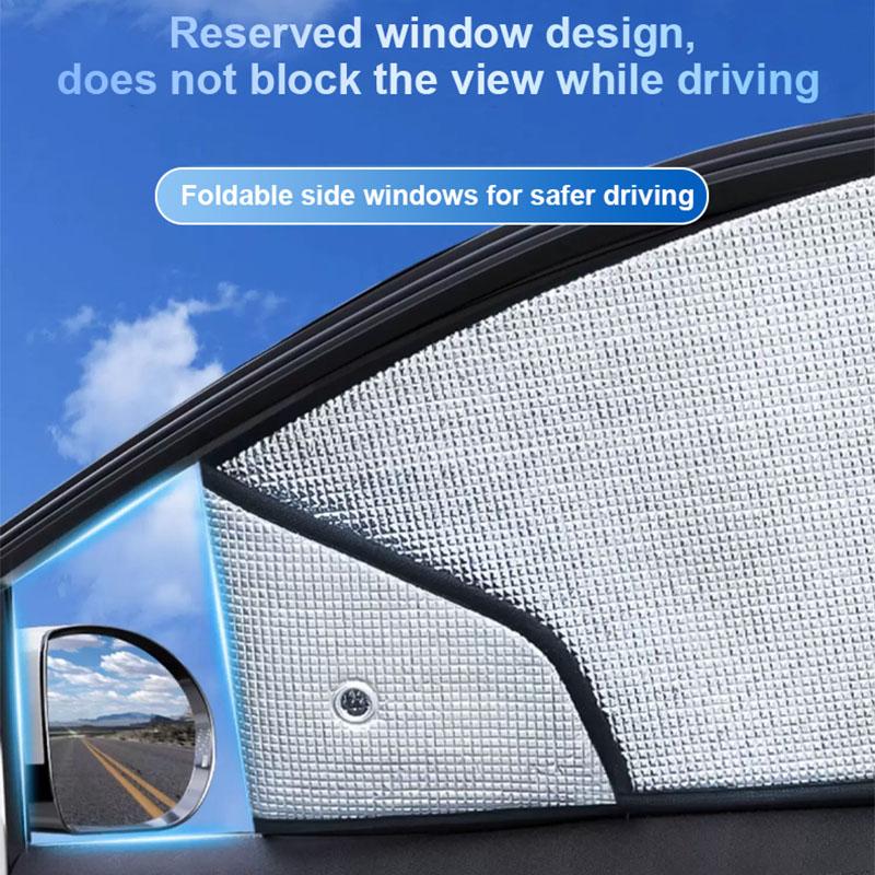 Car Sun Visors For Wuling Cloud EV Accessories Baojun Yunduo 2023 2024 2025 Aluminum Foil Full Windshield Window Sunshades Cover
