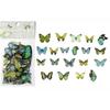 40pcs Colorful Butterfly Wings Stickers Epoxy Resin Fillings Plant Sticker for DIY Silicone Mold Filler Nail Art Crafts Decor