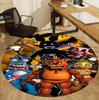 Five Nights at Freddy's Muster Runder Teppich, Innen-/Außenmatte, für Picknick, Spielzimmer, Schlafzimmer, Büro, Wohnzimmer, Heimdeko Teppich, Geburtstagsgeschenk