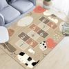 Cartoon Living Room Area Rug Game Print Bedroom Parlor Carpet Crystal Velvet Kitchen Bathroom Mat Non-slip Doormat