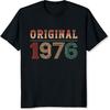 T-shirt Original 1976 50ème Anniversaire Vintage Rétro Design Numérique 50 Ans