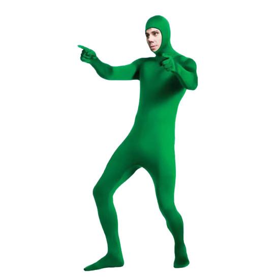Bühnenauftritt Jumpsuit mit Reißverschluss Komplettes Outfit Halloween Karneval Cosplay Kostüm