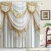 Exquisite Decorative Patterns Washable Dirt-Resistant Shower Curtain Shower Head Waterproof Curtain For Home Decor