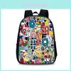 Alphabet Lore Backpack For Students Nylon School Bag With Front Pocket And Adjustable Straps