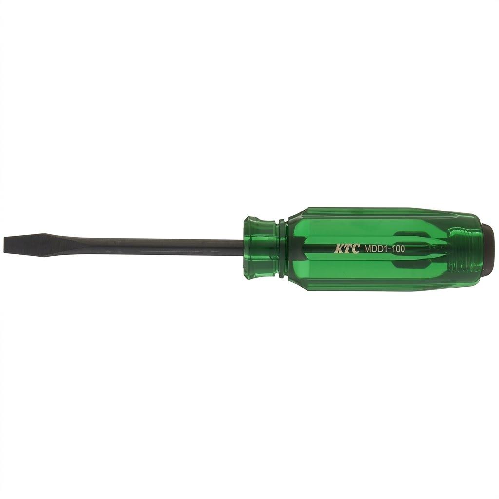 Kyoto Machine Tool Resin Handle Slotted Through 6mm MDD1100 (KTC) Screwdriver, Type,