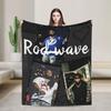 Rapper Rod Wave  Blanket  Decorative Flannel Bedding Throws For Bedroom Warm Custom Quality Bedspread Birthday Gift